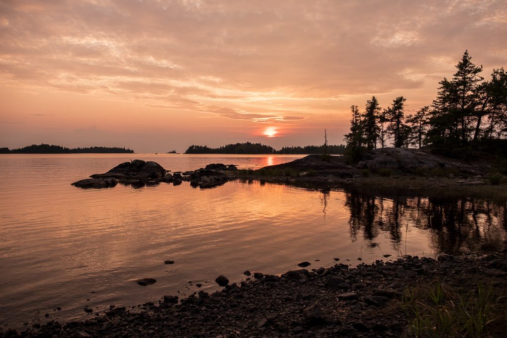 Couché de soleil sur le Lac-St-Jean