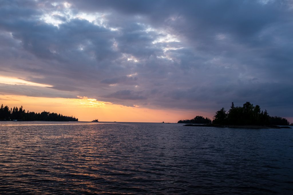 Couché de soleil sur le Lac-St-Jean