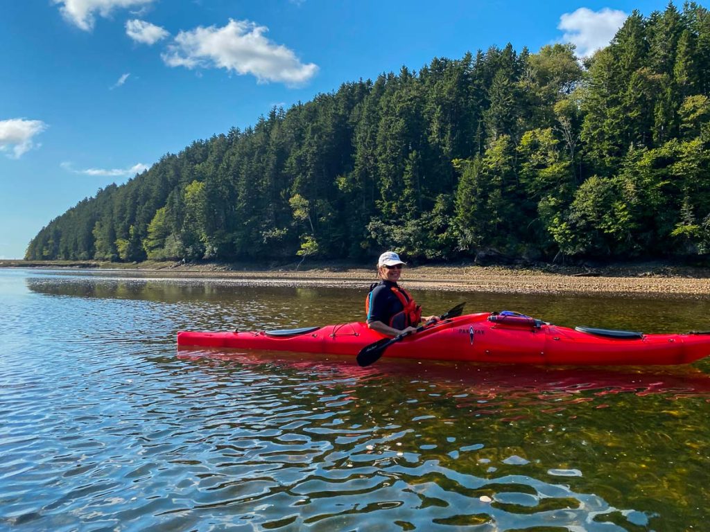 Kayak sur la rivière Upper Salmon